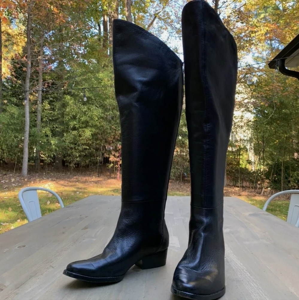 Dolce Vita Meris Over The Knee Boots Vintage leather black size 6